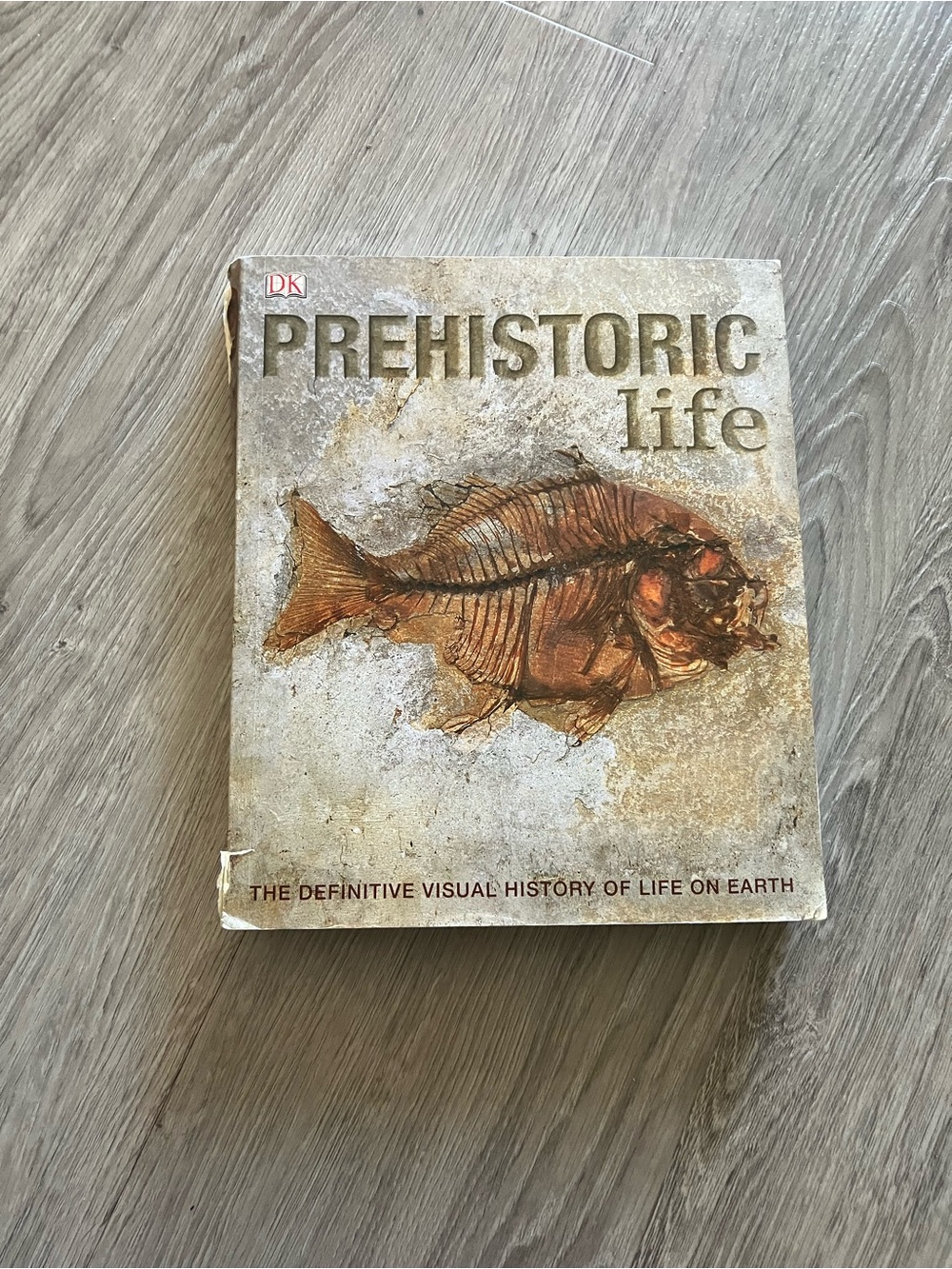 3/$15 Prehistoric Life Book - Beige Fossil Cover